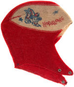 "HOPALONG CASSIDY" CHILDREN'S SLIPPERS & WINTER HAT.