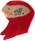 "HOPALONG CASSIDY" CHILDREN'S SLIPPERS & WINTER HAT.