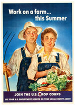 WWII "U.S. CROP CORPS" POSTER.