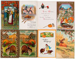 THANKSGIVING POSTCARD LOT.