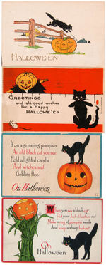 HALLOWEEN - BLACK CATS POSTCARD LOT.