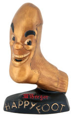 "McGREGOR HAPPY FOOT" SOCKS MOLDED COMPOSITION STORE DISPLAY.