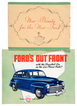 "FORD" BROCHURE/FOLDER LOT PLUS POSTCARD.