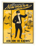 “NEWMANN THE GREAT” LINEN-MOUNTED MAGIC POSTER PAIR.