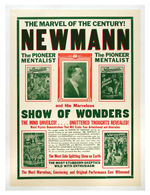 “NEWMANN THE GREAT” LINEN-MOUNTED MAGIC POSTER PAIR.