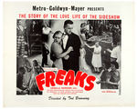 “FREAKS” LINEN-MOUNTED RE-RELEASE MOVIE POSTER.