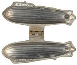 EARLY CAST METAL DIRIGIBLE CANDY MOLD.