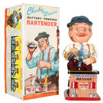 “CHARLEY WEAVER BARTENDER” BOXED BATTERY OPERATED TOY.