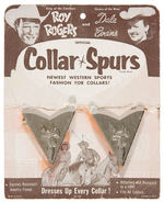 ROY ROGERS AND DALE EVANS OFFICIAL COLLAR SPURS” CARDED SET.