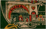 "CONEY ISLAND N.Y." PENNANT WITH LUNA PARK IMAGE.