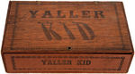 YELLOW KID/YALLER KID WOODEN CIGAR BOX.