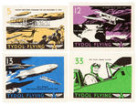 “TYDOL FLYING A” COMPLETE SET OF 1940 PREMIUM AVIATION STAMPS.