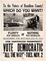 TRUMAN CAMPAIGN POSTER APPEAL TO BLACK VOTERS COMPARING “PLENTY” IN 1948 VS “NOTHING” WITH 1932 GOP.