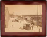 BLIZZARD OF 1888 CABINET PHOTO.