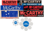 McCARTHY 1968 COLLECTION: EIGHT BUMPER STRIPS/STICKERS AND 15 BROCHURES/BOOKLETS.