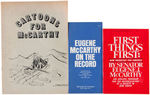 McCARTHY 1968 COLLECTION: EIGHT BUMPER STRIPS/STICKERS AND 15 BROCHURES/BOOKLETS.