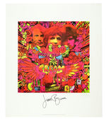 CREAM/BLIND FAITH LITHOGRAPH PAIR WITH ONE HAND SIGNED BY JACK BRUCE.