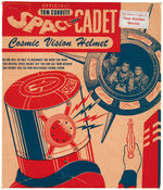 "OFFICIAL TOM CORBETT SPACE CADET COSMIC VISION HELMET" BOXED SET.