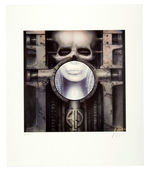 EMERSON, LAKE & PALMER H.R. GIGER HAND SIGNED LITHOGRAPH.