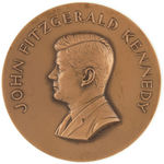 JOHN KENNEDY BRONZE & SILVER INAUGURAL MEDALS FROM 1961.