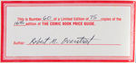 "THE OVERSTREET COMIC BOOK PRICE GUIDE" LIMITED EDITION SIGNED LEATHER BOUND HARDCOVER LOT.