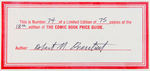 "THE OVERSTREET COMIC BOOK PRICE GUIDE" LIMITED EDITION SIGNED LEATHER BOUND HARDCOVER LOT.