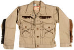 "WALT DISNEY'S DAVY CROCKETT" HIGH QUALITY CHILD'S JACKET WITH TAG & STUDIO TRANSPARENCY.