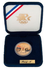 1984-P "OLYMPIC" GOLD COMMEMORATIVE COIN PROOF $10.