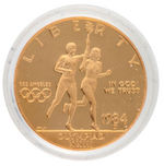 1984-D OLYMPIC GOLD COMMEMORATIVE COIN PROOF $10.