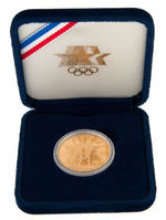 1984-S OLYMPIC GOLD COMMEMORATIVE COIN PROOF $10.