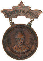 SCARCE METAL PORTRAIT BADGE FROM COOLIDGE INAUGURATION.