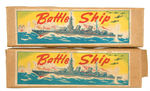 “BATTLE SHIP” BOXED FRICTION TOY PAIR.