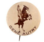 "GENE AUTRY" RARE PORTRAIT BUTTON C. 1941.