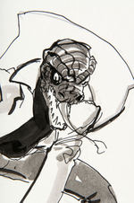 SPIDER-MAN VILLAIN THE LIZARD ORIGINAL ART BY TIM SALE.