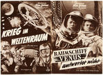 GERMAN PROMOTIONAL SCI-FI FILM PROGRAM LOT INCLUDING "THIS ISLAND EARTH" & OTHERS.