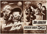 GERMAN PROMOTIONAL SCI-FI FILM PROGRAM LOT INCLUDING "THIS ISLAND EARTH" & OTHERS.