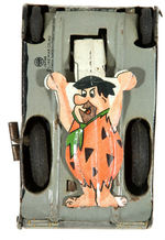 “THE FLINTSTONES” TIN LITHO ROLL-OVER TANK BY LINE MAR”.