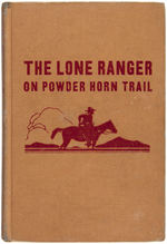 "THE LONE RANGER ON POWDERHORN TRAIL" ADVERTISING SIGN & BOOK.