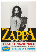 FRANK ZAPPA ITALIAN CONCERT POSTER.