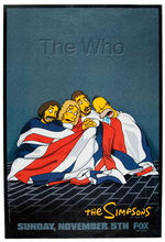 "THE SIMPSONS" 250th EPISODE PROMOTIONAL POSTER PAIR FEATURING THE WHO.