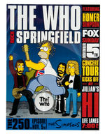 "THE SIMPSONS" 250th EPISODE PROMOTIONAL POSTER PAIR FEATURING THE WHO.