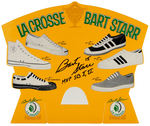 BART STARR SIGNED LA CROSSE SHOE DISPLAY.