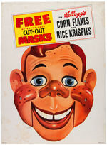 HOWDY DOODY KELLOGG'S PREMIUM MASK STORE SIGN PAIR.