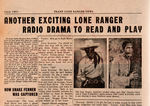 “FRANZ LONE RANGER NEWS” VOL. 1 #1 AND #3 1938 PREMIUM NEWSPAPER PAIR.