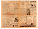 TABLOID SIZE VARIETY “LONE RANGER NEWS” #2 FROM 1937 AND #1 FROM 1938 PREMIUM NEWSPAPER PAIR.