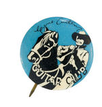 "GENE AUTRY GUITAR CLUB" BUTTON.