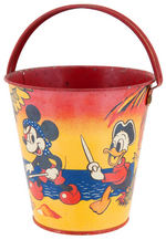 DISNEY "HAPPYNAK" ENGLISH SAND PAIL WITH PIRATE THEME.