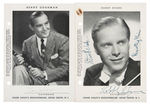 BENNY GOODMAN & BOBBY BYRNE SIGNED "AUTOGRAPH" PHOTO PAIR.