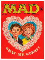 "MAD MAGAZINE" ISSUE #45 WITH DOUBLE COVER ERROR.