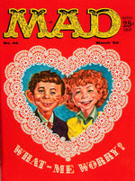 "MAD MAGAZINE" ISSUE #45 WITH DOUBLE COVER ERROR.